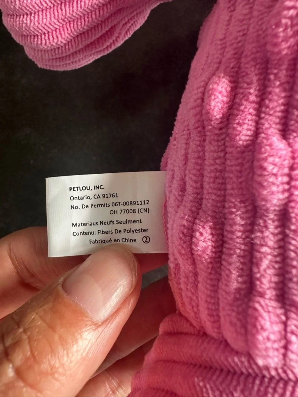 Petlou Pink Dotty‎ Friends Plush Pig Dog Toy with Chew Pad